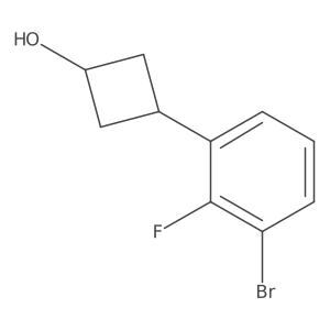 Rel-(1r,3r)-3-(3-bromo-2-fluorophenyl)cyclobutan-1-ol Structure