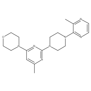 4-{6-Methyl-2-[4-(3-methylpyrazin-2-yl)piperazin-1-yl]pyrimidin-4-yl}morpholine Structure