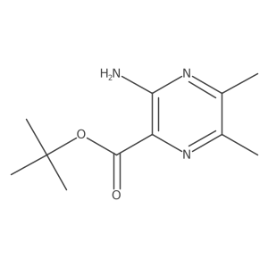Tert-butyl 3-amino-5,6-dimethylpyrazine-2-carboxylate Structure