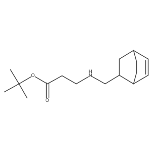 Tert-butyl 3-[({bicyclo[2.2.2]oct-5-en-2-yl}methyl)amino]propanoate Structure