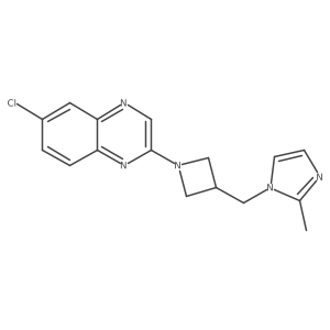 6-chloro-2-{3-[(2-methyl-1H-imidazol-1-yl)methyl]azetidin-1-yl}quinoxaline Structure