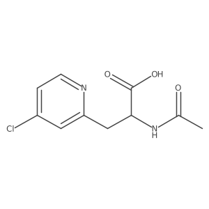 3-(4-Chloropyridin-2-yl)-2-acetamidopropanoic acid Structure
