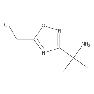 2-[5-(Chloromethyl)-1,2,4-oxadiazol-3-yl]propan-2-amine Structure