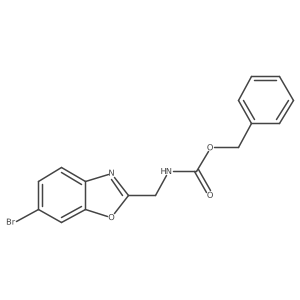 benzyl N-[(6-bromo-1,3-benzoxazol-2-yl)methyl]carbamate结构式