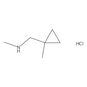 Methyl-[(methylcyclopropyl)methyl]amine hydrochloride Structure