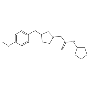 N-cyclopentyl-2-{3-[(5-methoxypyrimidin-2-yl)oxy]pyrrolidin-1-yl}acetamide Structure