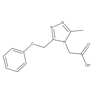 2-[3-methyl-5-(phenoxymethyl)-4H-1,2,4-triazol-4-yl]acetic acid结构式