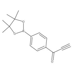 1-(4-(4,4,5,5-Tetramethyl-1,3,2-dioxaborolan-2-yl)phenyl)prop-2-yn-1-one结构式