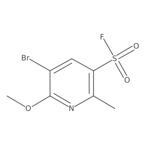 5-Bromo-6-methoxy-2-methylpyridine-3-sulfonyl fluoride Structure