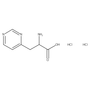 (2S)-2-amino-3-(pyrimidin-4-yl)propanoic acid dihydrochloride结构式