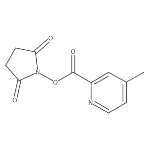 4-Methyl-pyridine-2-carboxylic acid 2,5-dioxo-pyrrolidin-1-yl ester结构式