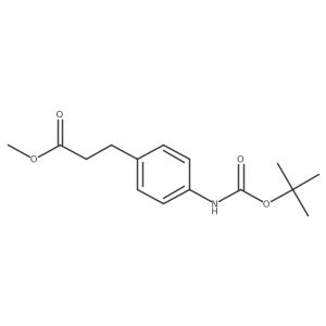Methyl 3-(4-{[(tert-butoxy)carbonyl]amino}phenyl)propanoate Structure