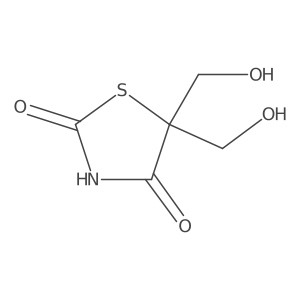 5,5-Bis(hydroxymethyl)-1,3-thiazolidine-2,4-dione结构式