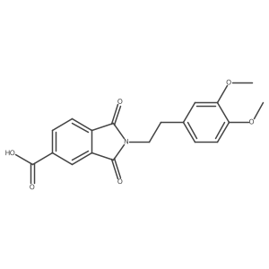 2-[2-(3,4-Dimethoxyphenyl)ethyl]-1,3-dioxoisoindoline-5-carboxylic acid Structure