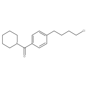 1-[4-(4-Chlorobutyl)benzoyl]piperidine Structure
