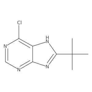 8-(Tert-butyl)-6-chloro-1H-purine结构式