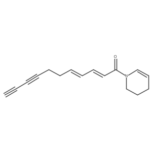 (2E,4E)-1-(3,4-dihydro-2H-pyridin-1-yl)undeca-2,4-dien-8,10-diyn-1-one Structure