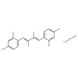 2,3-Bis[(N-4-chloro-2-methylphenyl)imino]butane-nickel(II)-dibromide Structure