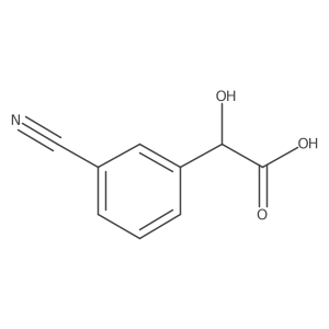 (3-Cyano-phenyl)-hydroxy-acetic acid Structure