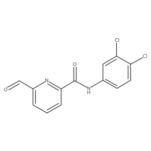 N-(3,4-Dichlorophenyl)-6-formyl-2-pyridinecarboxamide Structure