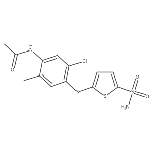 Acetamide,n-[4-[[5-(aminosulfonyl)-2-thienyl]thio]-5-chloro-2-methylphenyl]-结构式