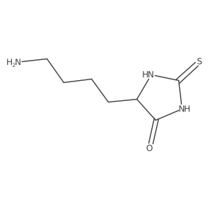 5-(4-Aminobutyl)-2-sulfanylideneimidazolidin-4-one结构式