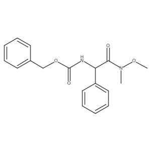 (S)-[(N-Methoxy-N-methylcarbamoyl)phenylmethyl]carbamic Acid Benzyl Ester结构式