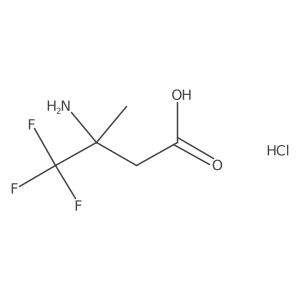 3-Amino-4,4,4-trifluoro-3-methylbutanoic acid hydrochloride Structure
