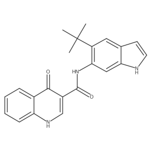 4-Oxo-n-(5-tert-butyl-1h-indol-6-yl)-1h-quinoline-3-carboxamide Structure