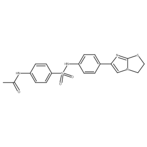 N-(4-(N-(4-(2,3-dihydroimidazo[2,1-b]thiazol-6-yl)phenyl)sulfamoyl)phenyl)acetamide结构式