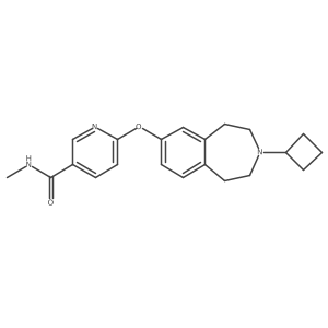 3-Pyridinecarboxamide, 6-((3-Cyclobutyl-2,3,4,5-tetrahydro-1H-3-benzazepin-7-yl)oxy)-N-(methyl-11C)- Structure