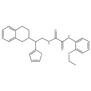N1-(2-(3,4-dihydroisoquinolin-2(1H)-yl)-2-(thiophen-2-yl)ethyl)-N2-(2-ethoxyphenyl)oxalamide Structure