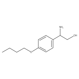 2-Amino-2-(4-butoxyphenyl)ethanol Structure