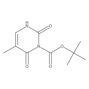 tert-Butyl 5-methyl-2,6-dioxo-3,6-dihydropyrimidine-1(2H)-carboxylate Structure