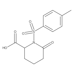 1-[(4-Methylphenyl)sulfonyl]-6-oxo-2-piperidinecarboxylic acid Structure