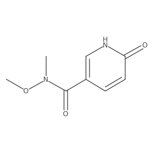 6-Hydroxy-N-methoxy-N-methyl-nicotinamide Structure