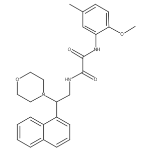 N1-(2-methoxy-5-methylphenyl)-N2-(2-morpholino-2-(naphthalen-1-yl)ethyl)oxalamide Structure