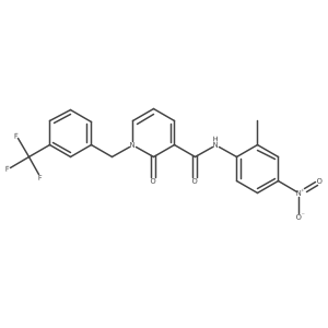 N-(2-methyl-4-nitrophenyl)-2-oxo-1-(3-(trifluoromethyl)benzyl)-1,2-dihydropyridine-3-carboxamide Structure