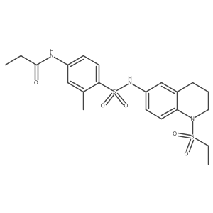 N-(4-{[1-(ethanesulfonyl)-1,2,3,4-tetrahydroquinolin-6-yl]sulfamoyl}-3-methylphenyl)propanamide Structure