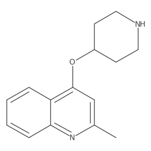 2-Methyl-4-(piperidin-4-yloxy)quinoline Structure