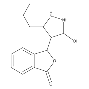 3-(3-hydroxy-5-propylpyrazolidin-4-yl)-3H-2-benzofuran-1-one结构式