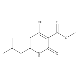 Methyl 4-hydroxy-6-isobutyl-2-oxo-1,2,5,6-tetrahydro-pyridine-3-carboxylate Structure