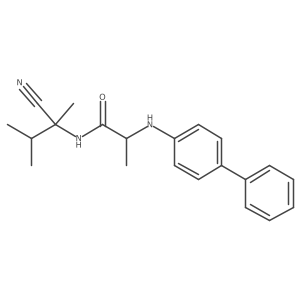 2-({[1,1'-biphenyl]-4-yl}amino)-N-(1-cyano-1,2-dimethylpropyl)propanamide Structure