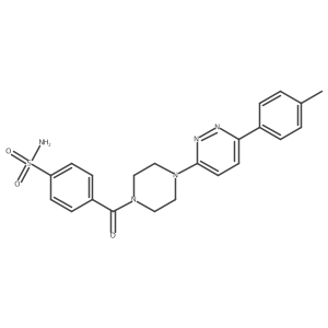 4-(4-(6-(p-Tolyl)pyridazin-3-yl)piperazine-1-carbonyl)benzenesulfonamide结构式