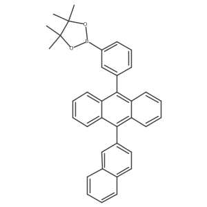 4,4,5,5-Tetramethyl-2-(3-(10-(naphthalen-2-yl)anthracen-9-yl)phenyl)-1,3,2-dioxaborolane Structure