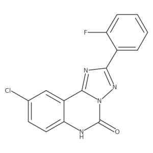 9-Chloro-2-(2-fluorophenyl)-[1,2,4]triazolo[1,5-c]quinazolin-5-ol结构式