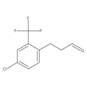 3-(4'-Chloro-2'-(trifluoromethyl)phenyl)propionaldehyde结构式