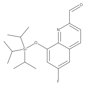 6-Fluoro-8-(triisopropylsilyloxy)quinoline-2-carbaldehyde结构式