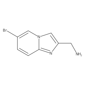 (6-Bromoimidazo[1,2-a]pyridin-2-yl)methanamine结构式