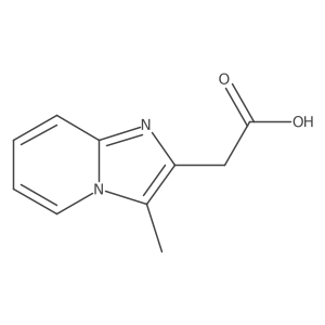 Imidazo[1,2-a]pyridine-2-acetic acid, 3-methyl- Structure